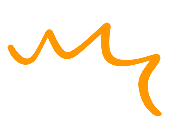 orange scribble