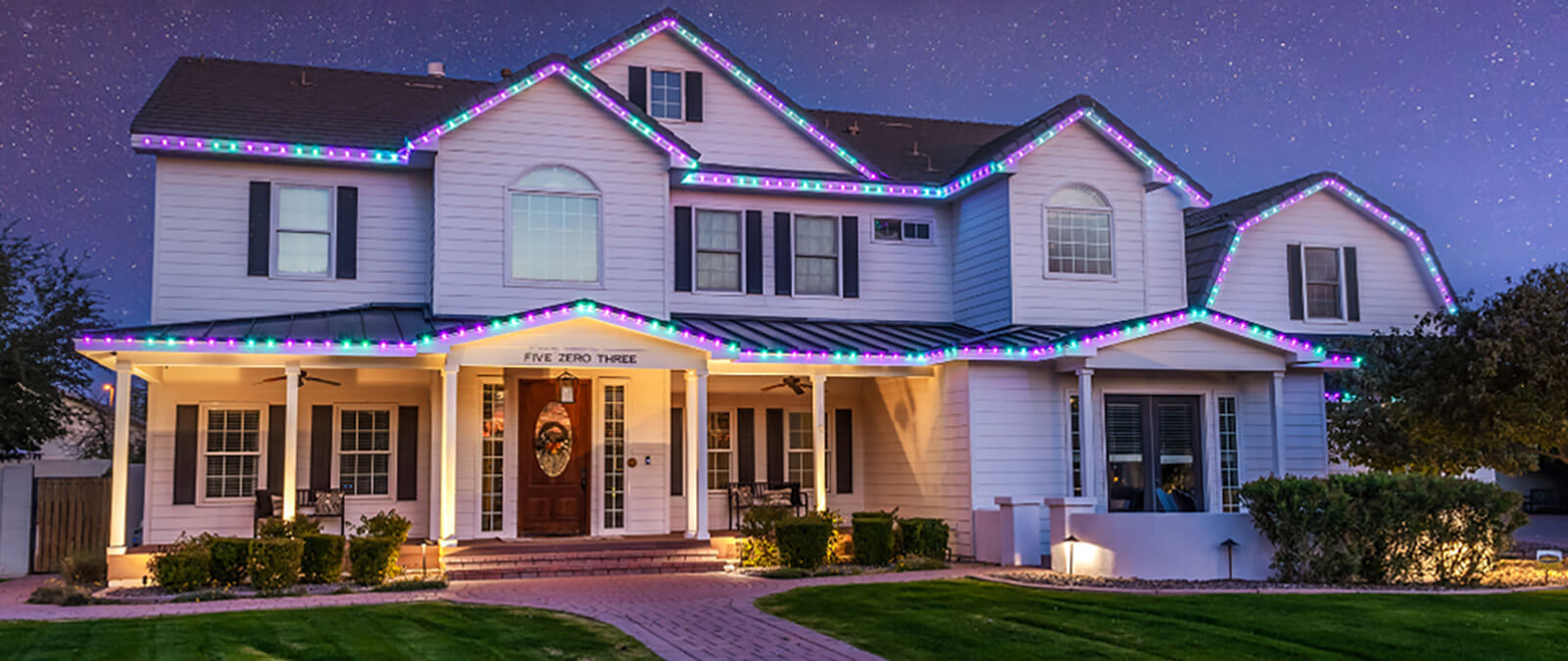 permanent christmas lights outdoor